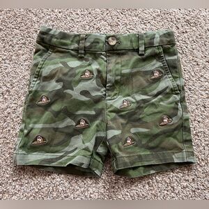 Vineyard Vines boys green camo dog surf board shorts 3T